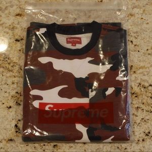 Supreme Red Camo L/S Pocket Tee